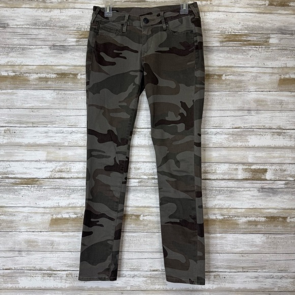 True Religion Casey Camo Print Jeggings Women’s Low Rise Super Skinny Pants 27 - Picture 1 of 11